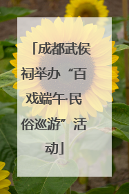 成都武侯祠举办“百戏端午·民俗巡游”活动
